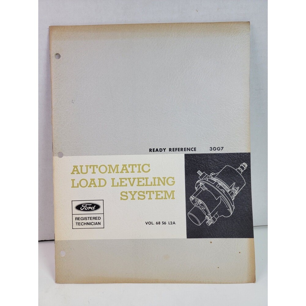 1967 Ford Automatic Load Leveling System Manual Ready Reference 3007 Vintage